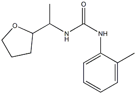 1-(2-methylphenyl)-3-[1-(oxolan-2-yl)ethyl]urea Struktur