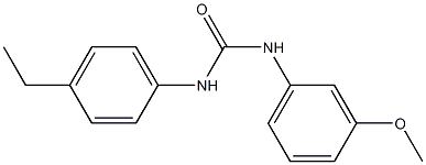 1-(4-ethylphenyl)-3-(3-methoxyphenyl)urea Struktur