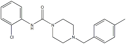 N-(2-chlorophenyl)-4-[(4-methylphenyl)methyl]piperazine-1-carboxamide Struktur