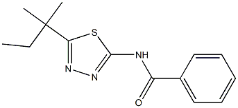 N-[5-(2-methylbutan-2-yl)-1,3,4-thiadiazol-2-yl]benzamide Struktur