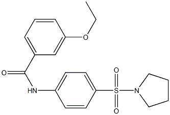 3-ethoxy-N-(4-pyrrolidin-1-ylsulfonylphenyl)benzamide Struktur