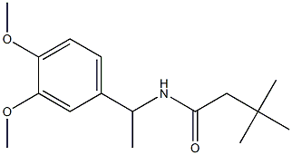 N-[1-(3,4-dimethoxyphenyl)ethyl]-3,3-dimethylbutanamide Struktur