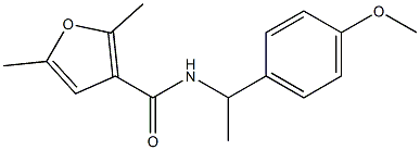 N-[1-(4-methoxyphenyl)ethyl]-2,5-dimethylfuran-3-carboxamide Struktur