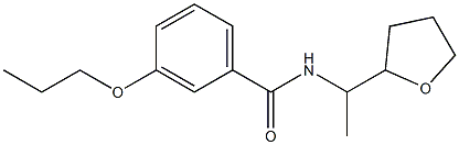 N-[1-(oxolan-2-yl)ethyl]-3-propoxybenzamide Struktur