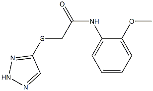 N-(2-methoxyphenyl)-2-(2H-triazol-4-ylsulfanyl)acetamide Struktur