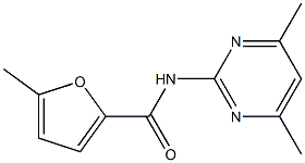 N-(4,6-dimethylpyrimidin-2-yl)-5-methylfuran-2-carboxamide Struktur