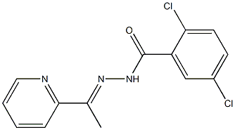 2,5-dichloro-N-[(E)-1-pyridin-2-ylethylideneamino]benzamide Struktur