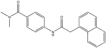 N,N-dimethyl-4-[(2-naphthalen-1-ylacetyl)amino]benzamide Struktur