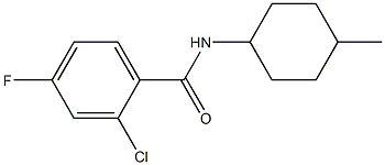 2-chloro-4-fluoro-N-(4-methylcyclohexyl)benzamide Struktur