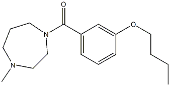 (3-butoxyphenyl)-(4-methyl-1,4-diazepan-1-yl)methanone Struktur