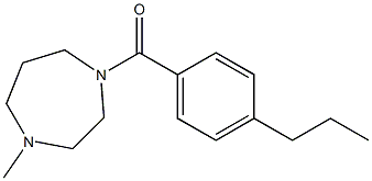 (4-methyl-1,4-diazepan-1-yl)-(4-propylphenyl)methanone Struktur