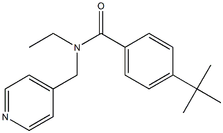 4-tert-butyl-N-ethyl-N-(pyridin-4-ylmethyl)benzamide Struktur