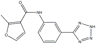 2-methyl-N-[3-(2H-tetrazol-5-yl)phenyl]furan-3-carboxamide Struktur