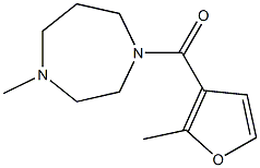 (4-methyl-1,4-diazepan-1-yl)-(2-methylfuran-3-yl)methanone Struktur