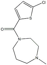 (5-chlorothiophen-2-yl)-(4-methyl-1,4-diazepan-1-yl)methanone Struktur