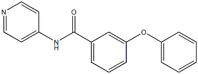 3-phenoxy-N-pyridin-4-ylbenzamide Struktur