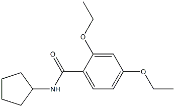 N-cyclopentyl-2,4-diethoxybenzamide Struktur