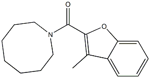 azocan-1-yl-(3-methyl-1-benzofuran-2-yl)methanone Struktur