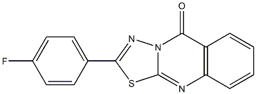 2-(4-fluorophenyl)-[1,3,4]thiadiazolo[2,3-b]quinazolin-5-one Struktur