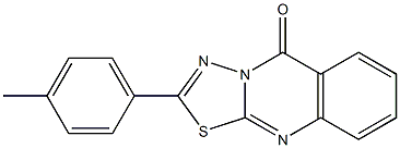 2-(4-methylphenyl)-[1,3,4]thiadiazolo[2,3-b]quinazolin-5-one Struktur