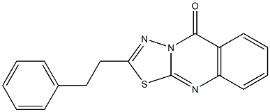 2-(2-phenylethyl)-[1,3,4]thiadiazolo[2,3-b]quinazolin-5-one Struktur