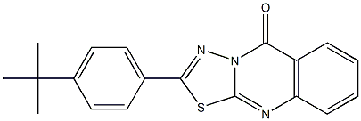 2-(4-tert-butylphenyl)-[1,3,4]thiadiazolo[2,3-b]quinazolin-5-one Struktur