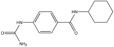 4-(carbamoylamino)-N-cyclohexylbenzamide Struktur