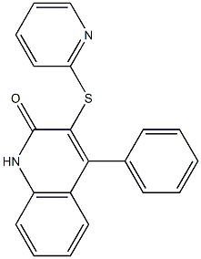 4-phenyl-3-pyridin-2-ylsulfanyl-1H-quinolin-2-one Struktur