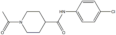 1-acetyl-N-(4-chlorophenyl)piperidine-4-carboxamide Struktur