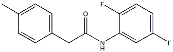 N-(2,5-difluorophenyl)-2-(4-methylphenyl)acetamide Struktur