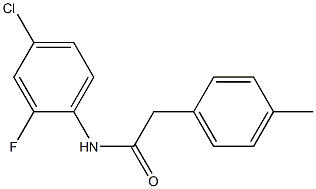 N-(4-chloro-2-fluorophenyl)-2-(4-methylphenyl)acetamide Struktur