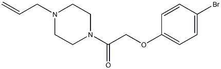 2-(4-bromophenoxy)-1-(4-prop-2-enylpiperazin-1-yl)ethanone Struktur