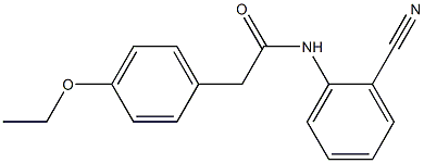 N-(2-cyanophenyl)-2-(4-ethoxyphenyl)acetamide Struktur