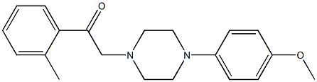 1-[4-(4-methoxyphenyl)piperazin-1-yl]-2-(2-methylphenyl)ethanone Struktur