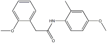 N-(4-methoxy-2-methylphenyl)-2-(2-methoxyphenyl)acetamide Struktur