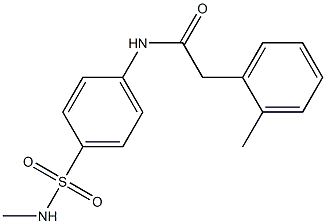 2-(2-methylphenyl)-N-[4-(methylsulfamoyl)phenyl]acetamide Struktur