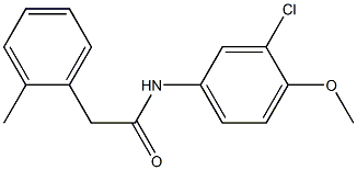 N-(3-chloro-4-methoxyphenyl)-2-(2-methylphenyl)acetamide Struktur