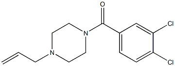 (3,4-dichlorophenyl)-(4-prop-2-enylpiperazin-1-yl)methanone Struktur