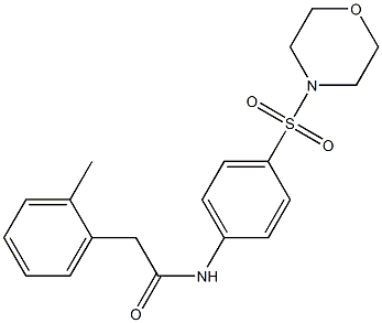 2-(2-methylphenyl)-N-(4-morpholin-4-ylsulfonylphenyl)acetamide Struktur