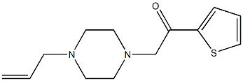 1-(4-prop-2-enylpiperazin-1-yl)-2-thiophen-2-ylethanone Struktur