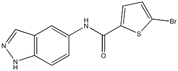 5-bromo-N-(1H-indazol-5-yl)thiophene-2-carboxamide Struktur