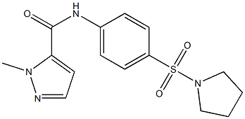 2-methyl-N-(4-pyrrolidin-1-ylsulfonylphenyl)pyrazole-3-carboxamide Struktur