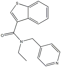 N-ethyl-N-(pyridin-4-ylmethyl)-1-benzothiophene-3-carboxamide Struktur