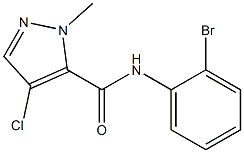 N-(2-bromophenyl)-4-chloro-2-methylpyrazole-3-carboxamide Struktur