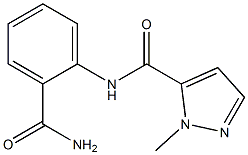 N-(2-carbamoylphenyl)-2-methylpyrazole-3-carboxamide Struktur