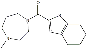 (4-methyl-1,4-diazepan-1-yl)-(4,5,6,7-tetrahydro-1-benzothiophen-2-yl)methanone Struktur