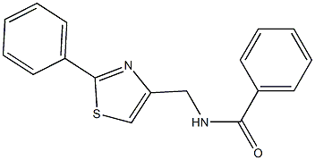 N-[(2-phenyl-1,3-thiazol-4-yl)methyl]benzamide Struktur