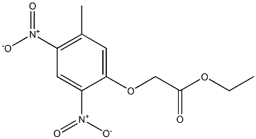 ethyl 2-(5-methyl-2,4-dinitrophenoxy)acetate Struktur