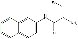 2-amino-3-hydroxy-N-naphthalen-2-ylpropanamide Struktur