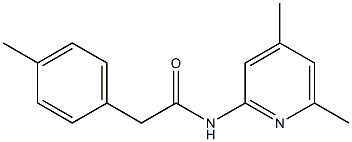 N-(4,6-dimethylpyridin-2-yl)-2-(4-methylphenyl)acetamide Struktur